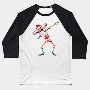 sKULL DAB DIA DE LOS MUERTOS Baseball T-Shirt